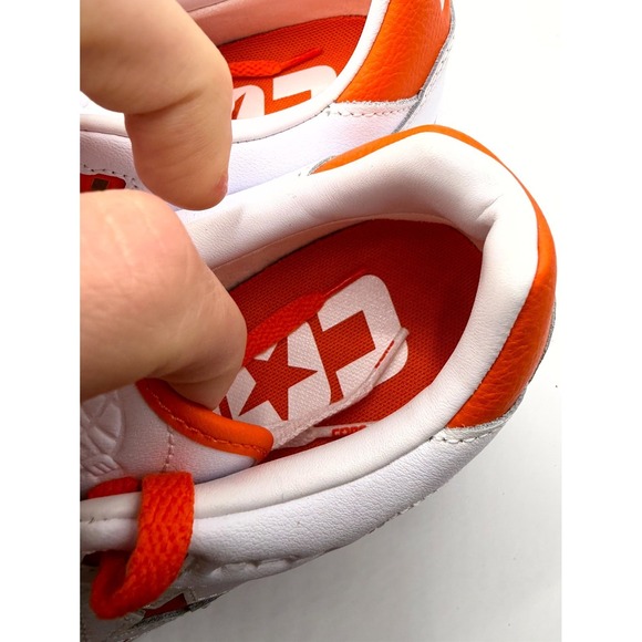 Converse AS-1 Pro A08130C Mens 9 Sneaker White Orange Leather Skateboard Shoes main image 4